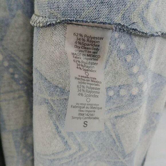 Lularoe Sarah Cardigan Blue Sweater Long Small - Picture 4 of 5